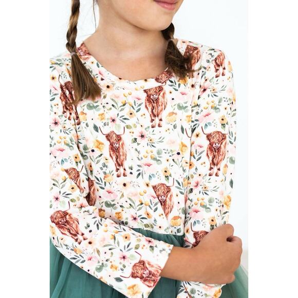 Mila & Rose Florals On The Farm Girls Tutu Dress 5/6 NWT - Picture 4 of 5